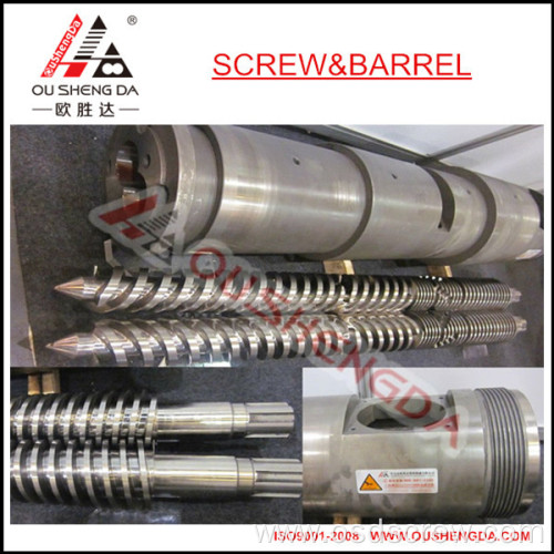 conical twin screw barrel for WPC sheet